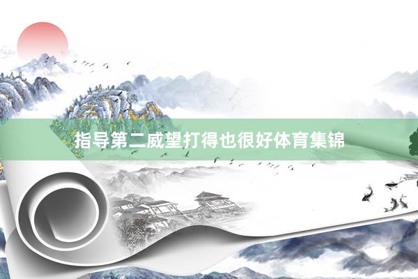 指导第二威望打得也很好体育集锦
