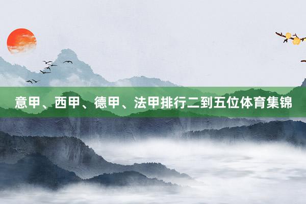 意甲、西甲、德甲、法甲排行二到五位体育集锦