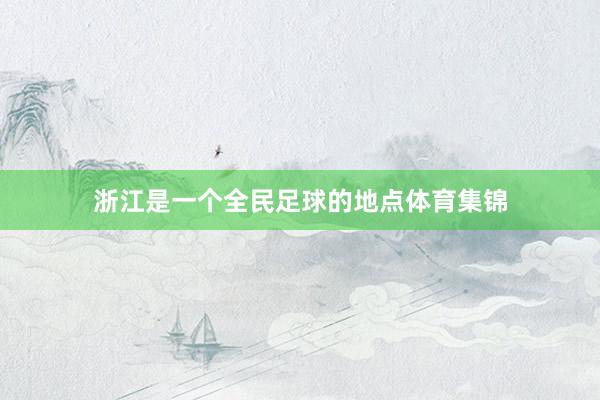 浙江是一个全民足球的地点体育集锦