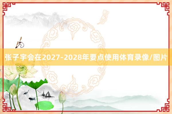 张子宇会在2027-2028年要点使用体育录像/图片